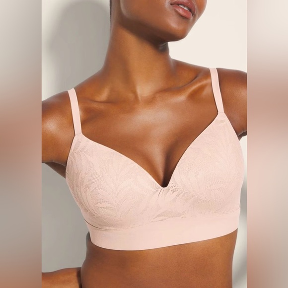 Soma ENBLISS Wireless Bra with Lace in Hush 38DDD 38F NWT